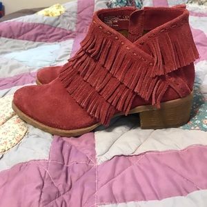 Maroon Naughty Monkey booties!